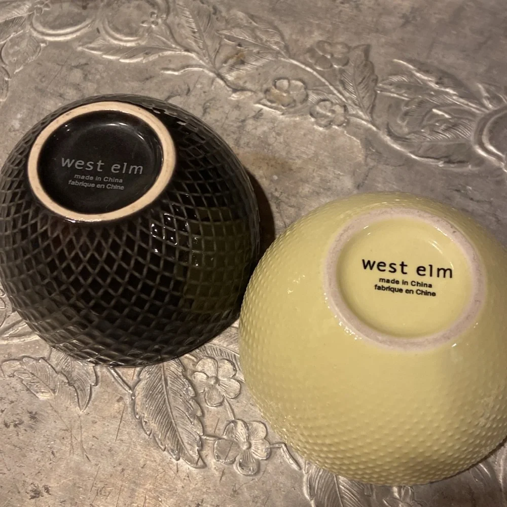 West elm dip bowls (2)